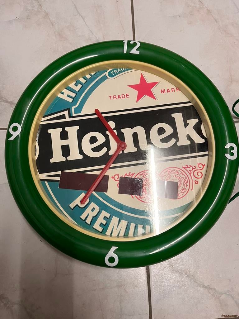 Heineken millenium klok. Count down 2000 klok, Ophalen of Verzenden, Zo goed als nieuw, Glas of Glazen, Heineken