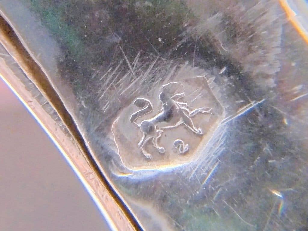 Zilveren tasbeugel, G. Lazonder, Schoonhoven, 1818, Verzenden, Zilver