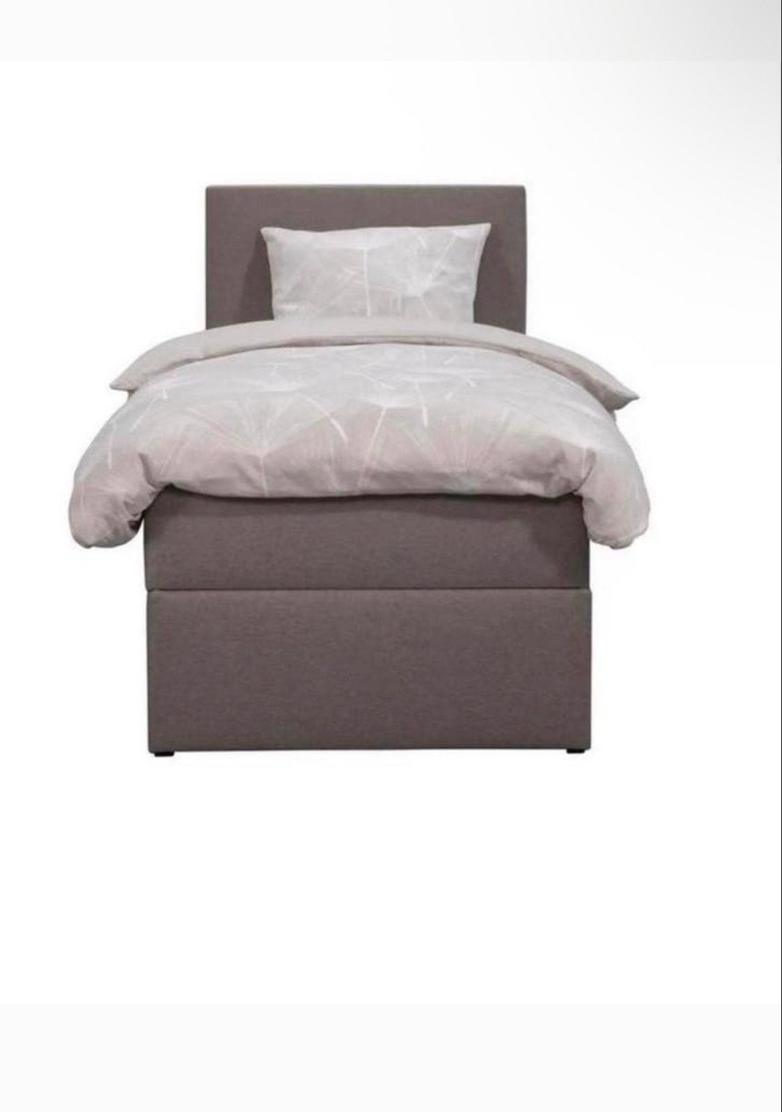 Boxspring met opbergruimte - Eenpersoons, Ophalen, 90 cm, Eenpersoons, Zo goed als nieuw