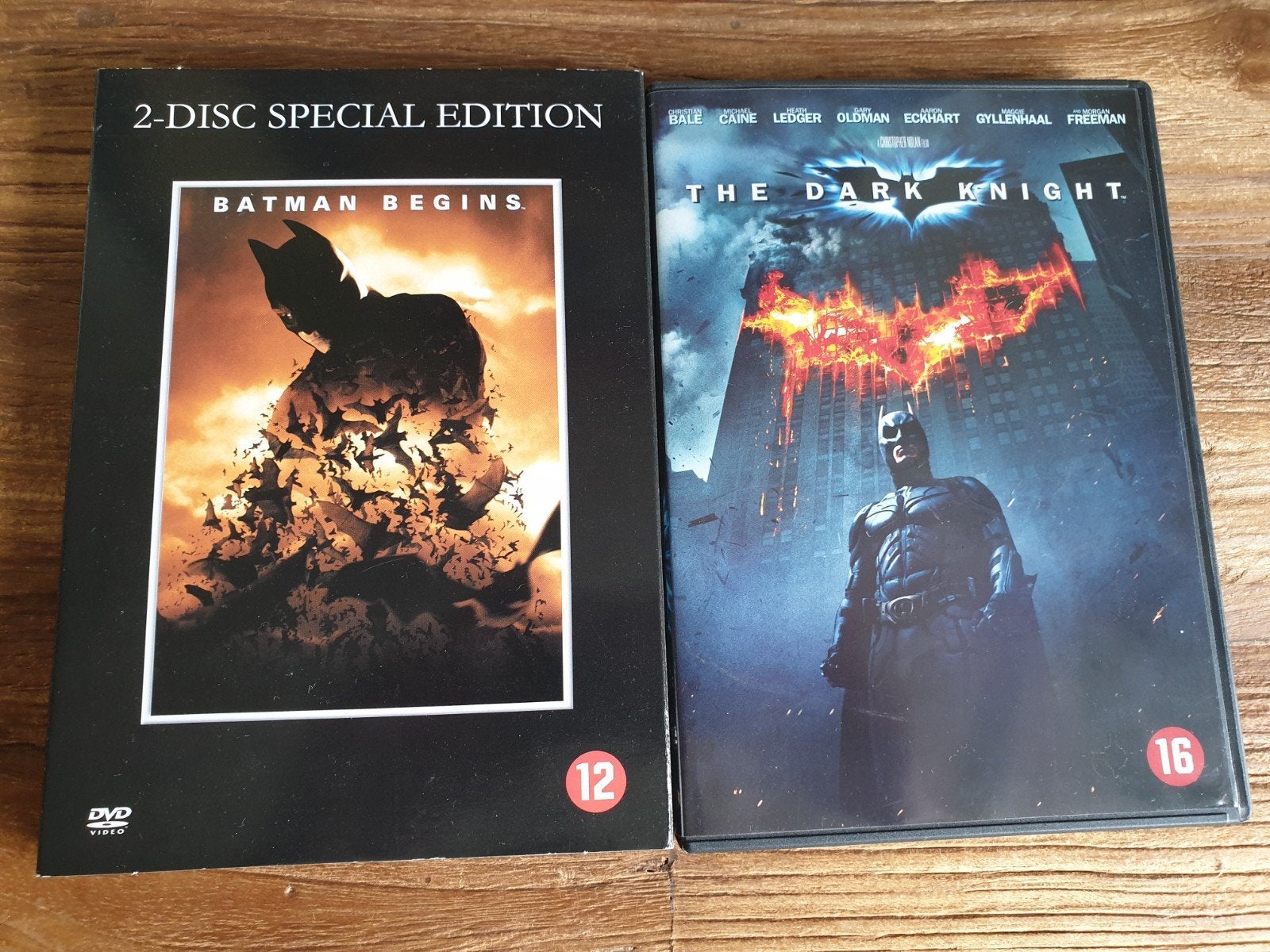 Batman Begins & The Dark Knight (DVD), Cd's en Dvd's, Duits, Spaans, Vanaf 16 jaar, Inclusief doosje