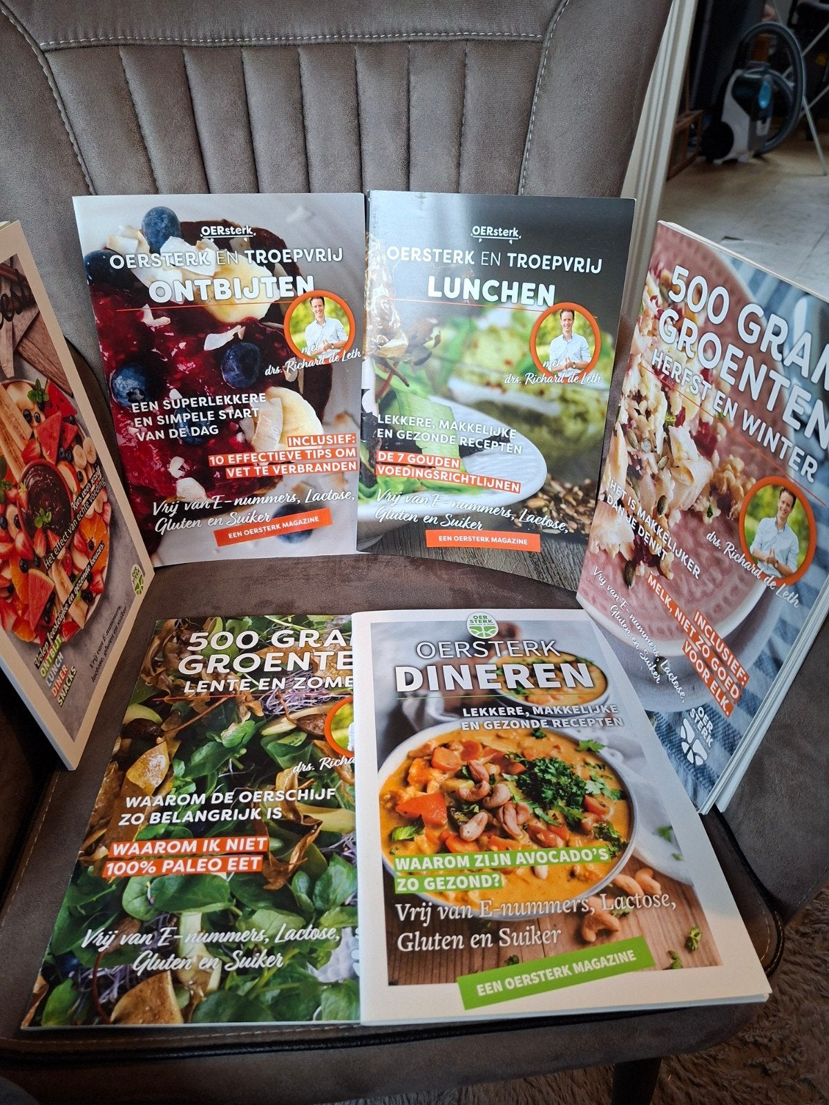 Oersterk Kookboeken Collectie - Gezond en Lekker Eten, Drs. Richard de Leth, Gezond koken, Zo goed als nieuw, Overige gebieden