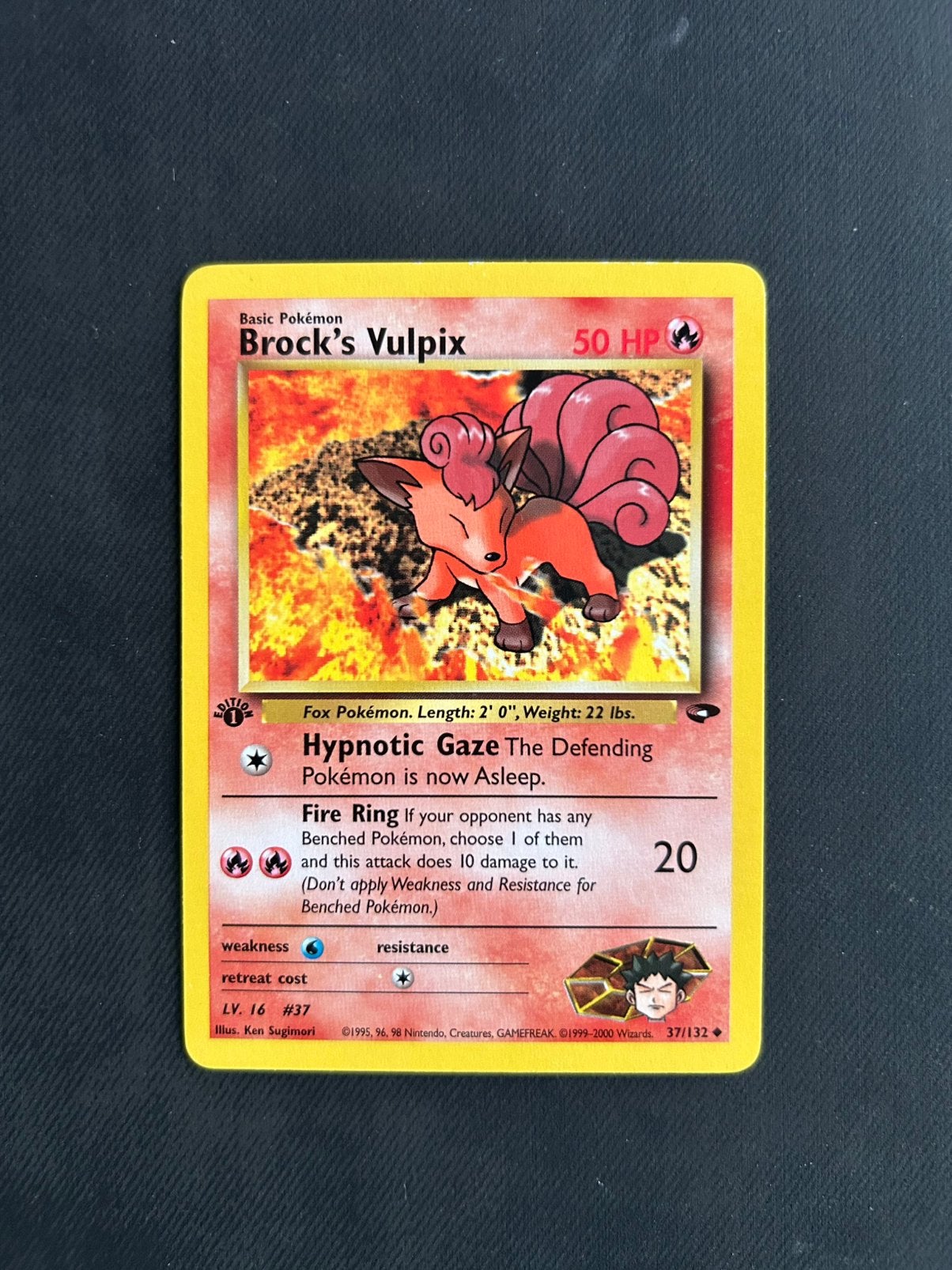 Brock’s Vulpix 1st ed, Ophalen of Verzenden, Nieuw, Losse kaart, Foil