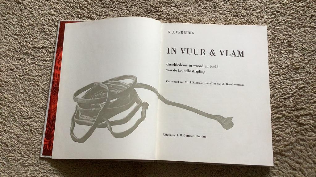 G.J. Verburg, In vuur en vlam. Gesch. brandbestrijding, 1967, Ophalen of Verzenden, Zo goed als nieuw