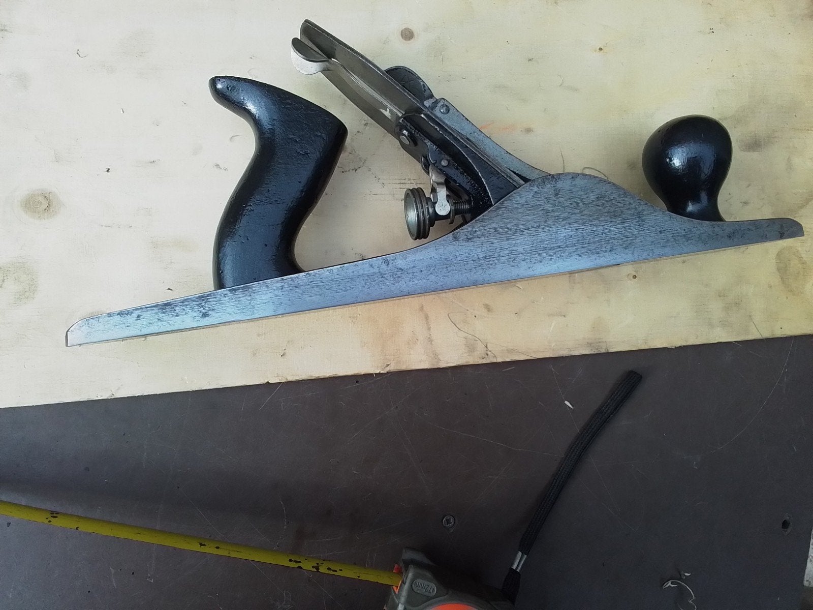 Stanley rij schaaf -staal  39 cm - Klaar voor gebruik, Ophalen of Verzenden, Gebruikt, Overige typen, Stanley