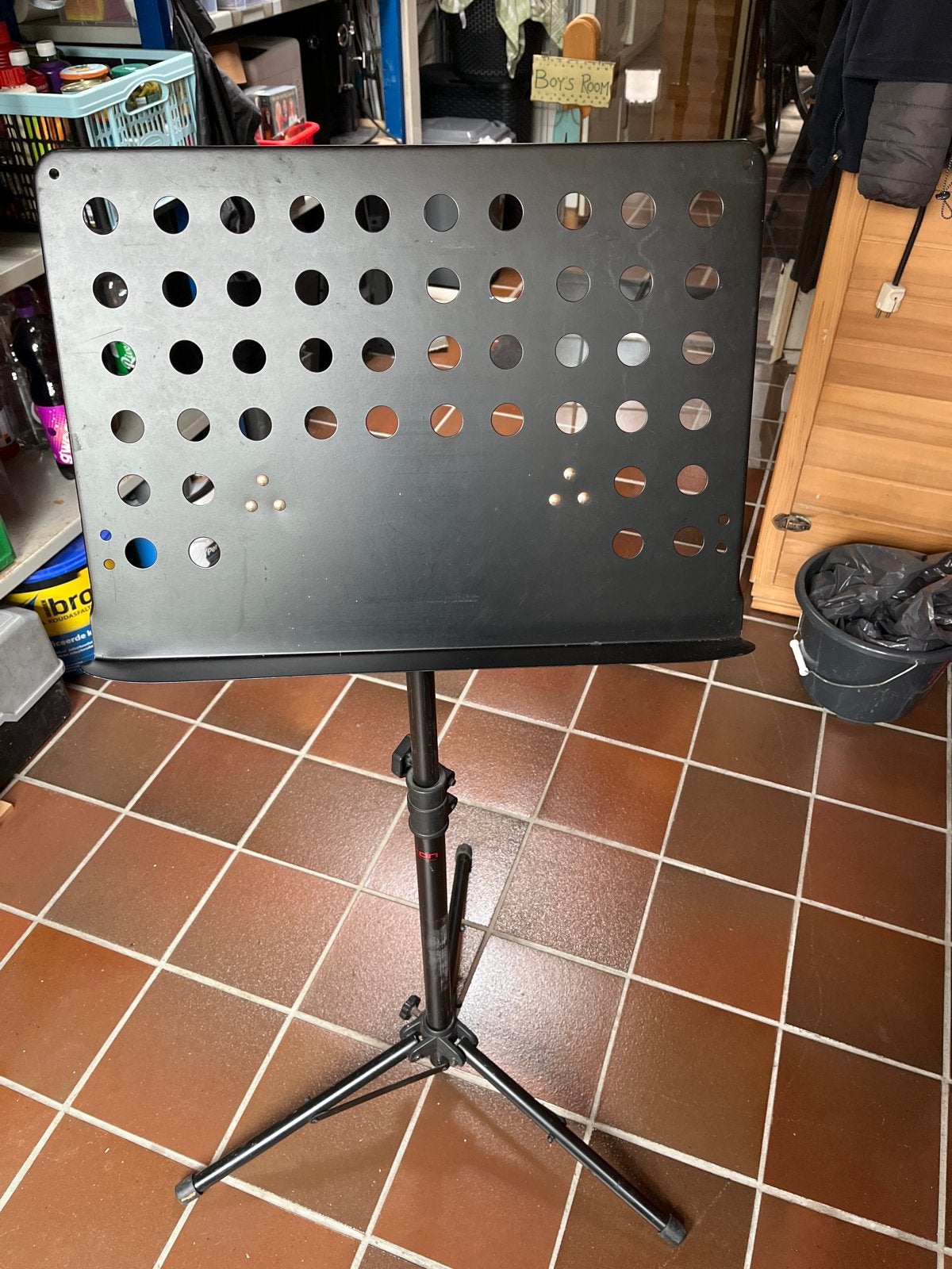 Dixon muziek en microfoon standaard- Stevig en verstelbaar, Ophalen of Verzenden, Gebruikt, Muziekstandaard, Overige instrumenten