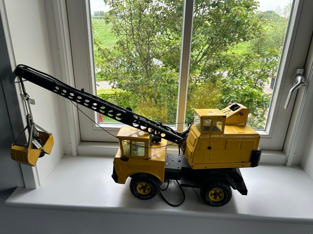 Vintage Tonka kraanwagen met grijper en lampje, Ophalen, Gebruikt