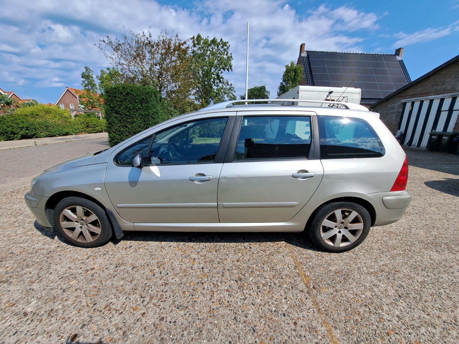 Peugeot 307 1.6 16V SW AUT 2004 Grijs, 4 cilinders, 715 kg, 7 stoelen, Origineel Nederlands