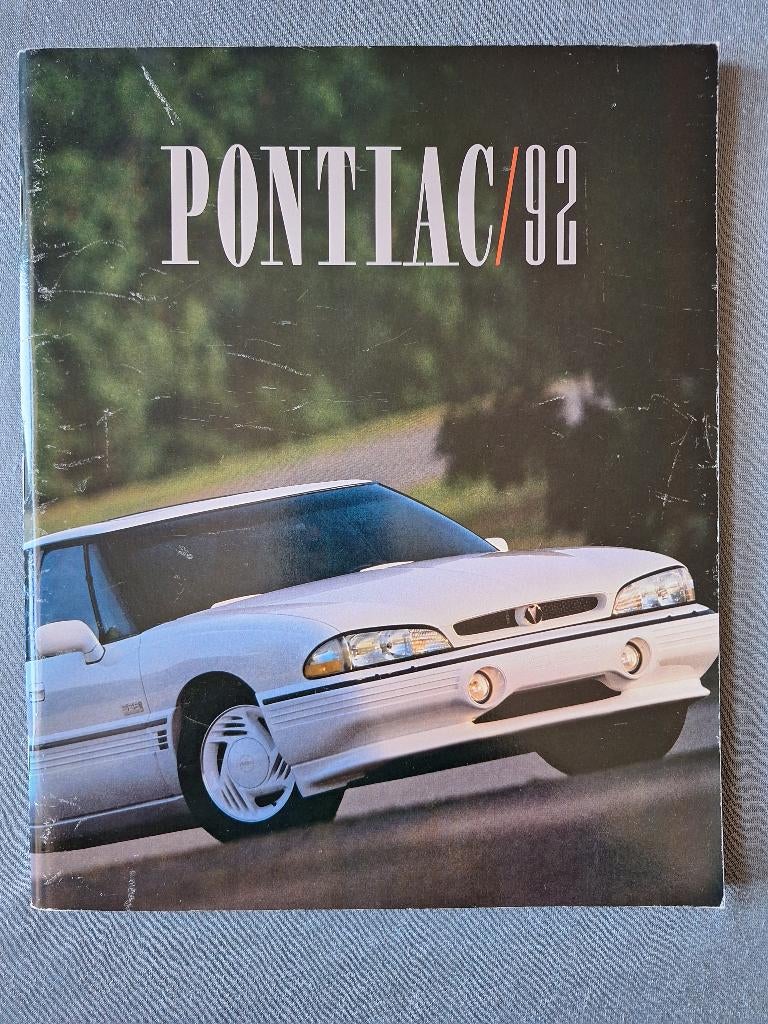 Brochure PONTIAC RANGE - 1992 USA, Verzenden, Gelezen, Overige merken
