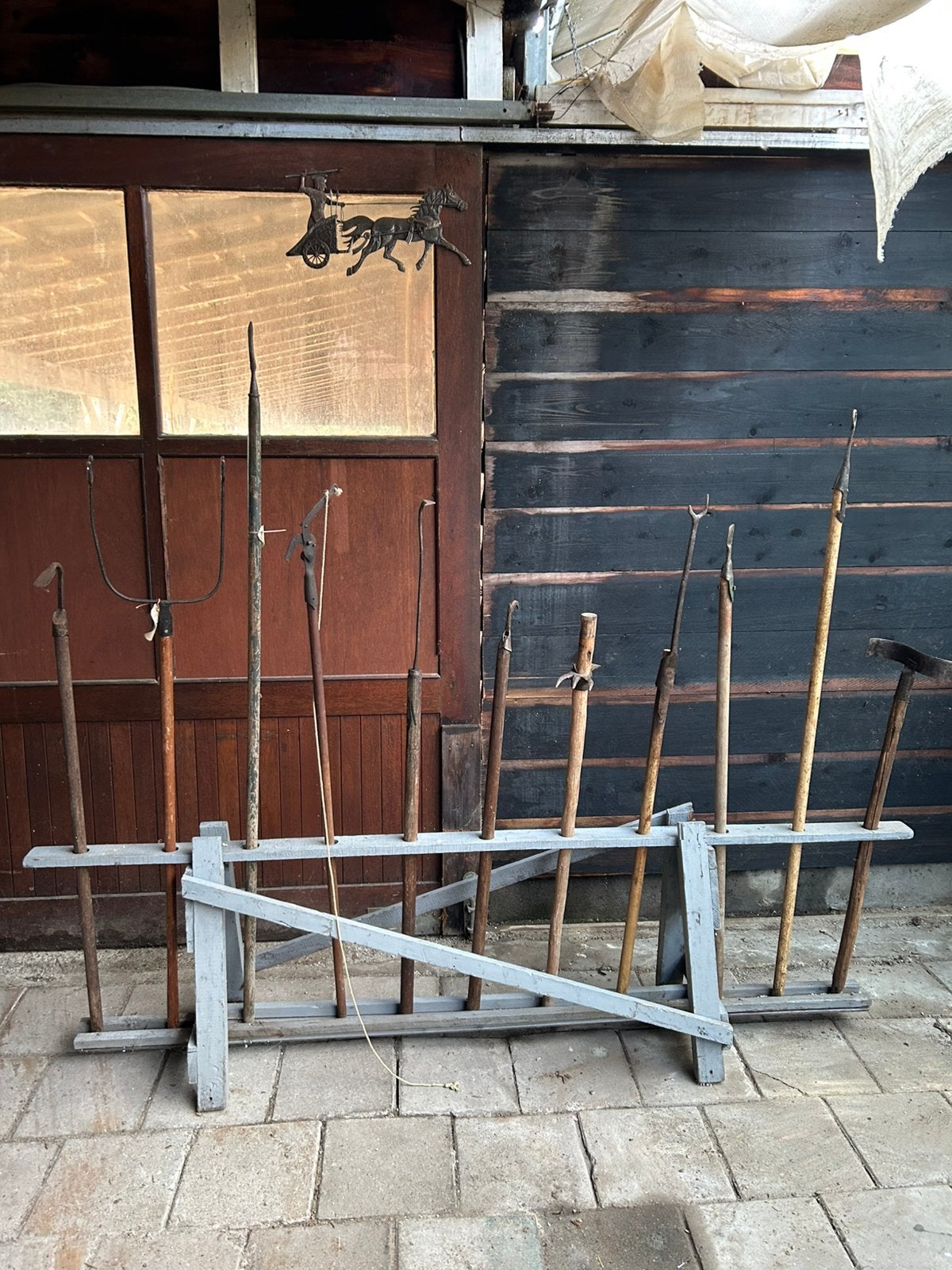 Lot antiek agrarisch handgereedschap | landbouw | 11 stuks, Ophalen
