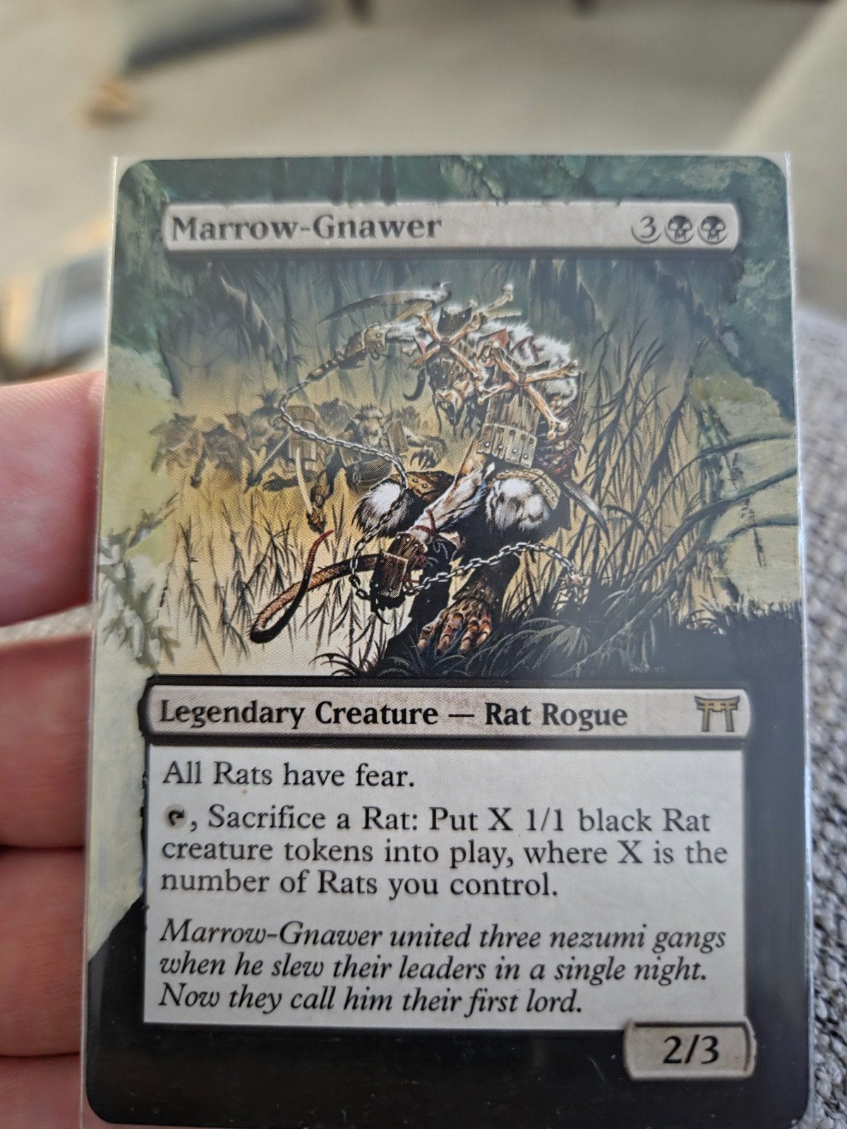 Mtg Marrow-Gnawer alt art, Hobby en Vrije tijd, Verzamelkaartspellen | Magic the Gathering, Ophalen of Verzenden, Zo goed als nieuw