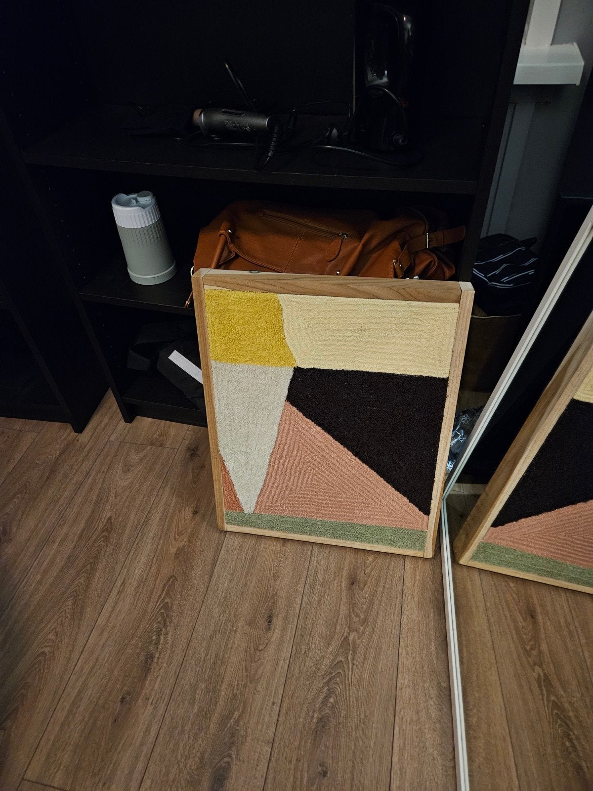 modern schilderij kleurrijk mondriaan achtig, Ophalen of Verzenden, Abstract
