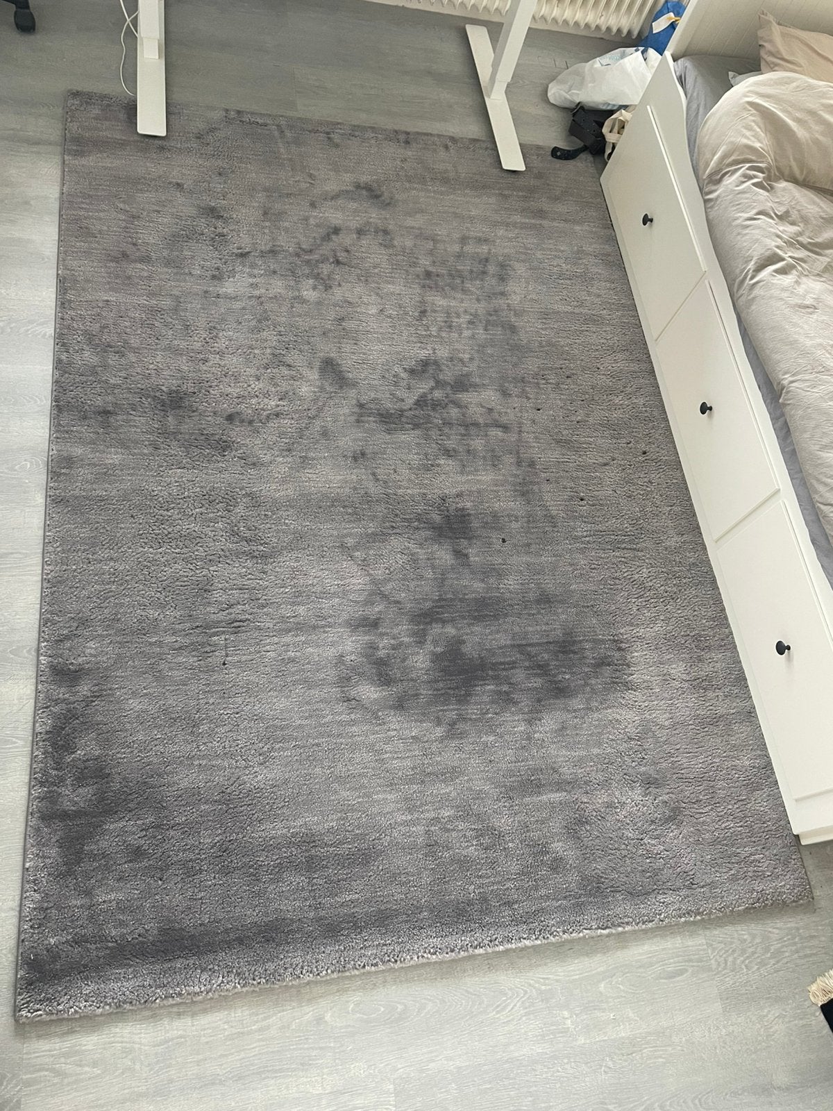 Grijs tapijt 160 x 230, 150 tot 200 cm, 200 cm of meer, Ophalen of Verzenden, Zo goed als nieuw