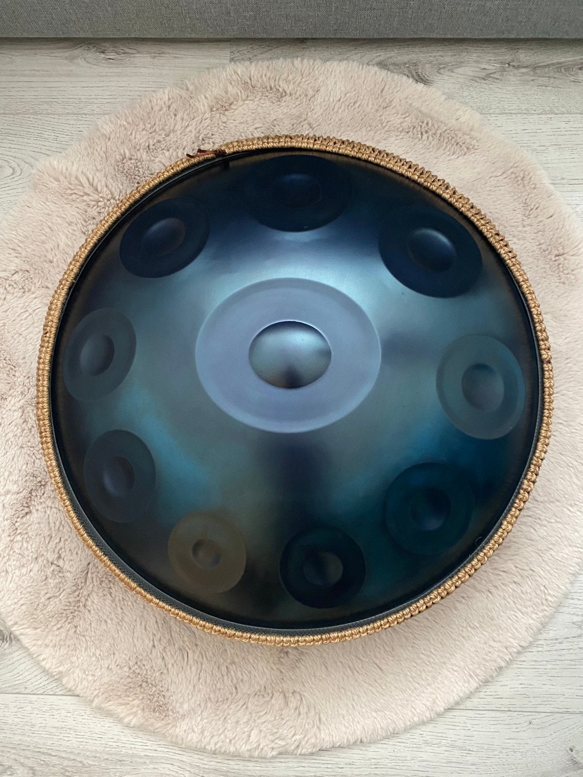 Blauwe Handpan - 56 cm diameter groot - 10 tonen, Ophalen of Verzenden, Nieuw, Melodische percussie