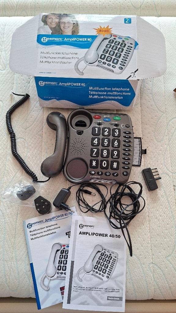 Geemarc AmpliPower 40 telefoon slechthorenden / slechtziende, Ophalen, Zo goed als nieuw