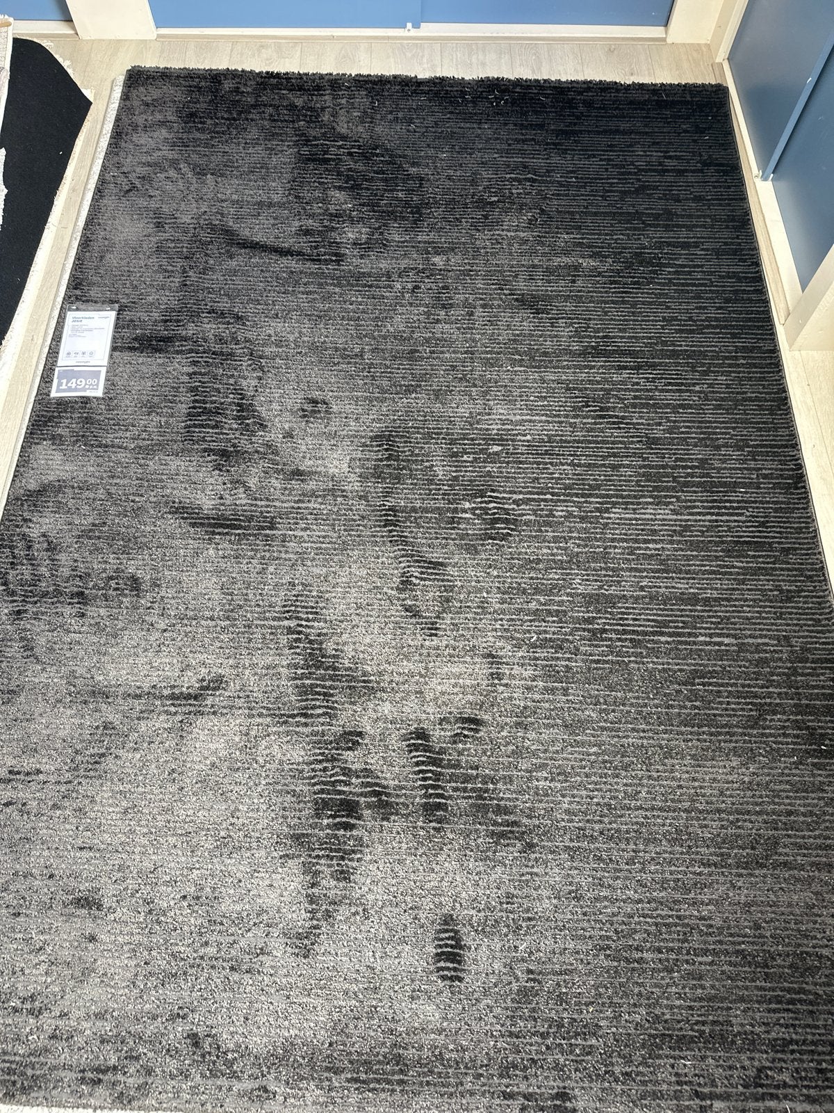 Vloerkleed Josie Graphite 160x230 cm, Ophalen, 150 tot 200 cm, Grijs, Rechthoekig