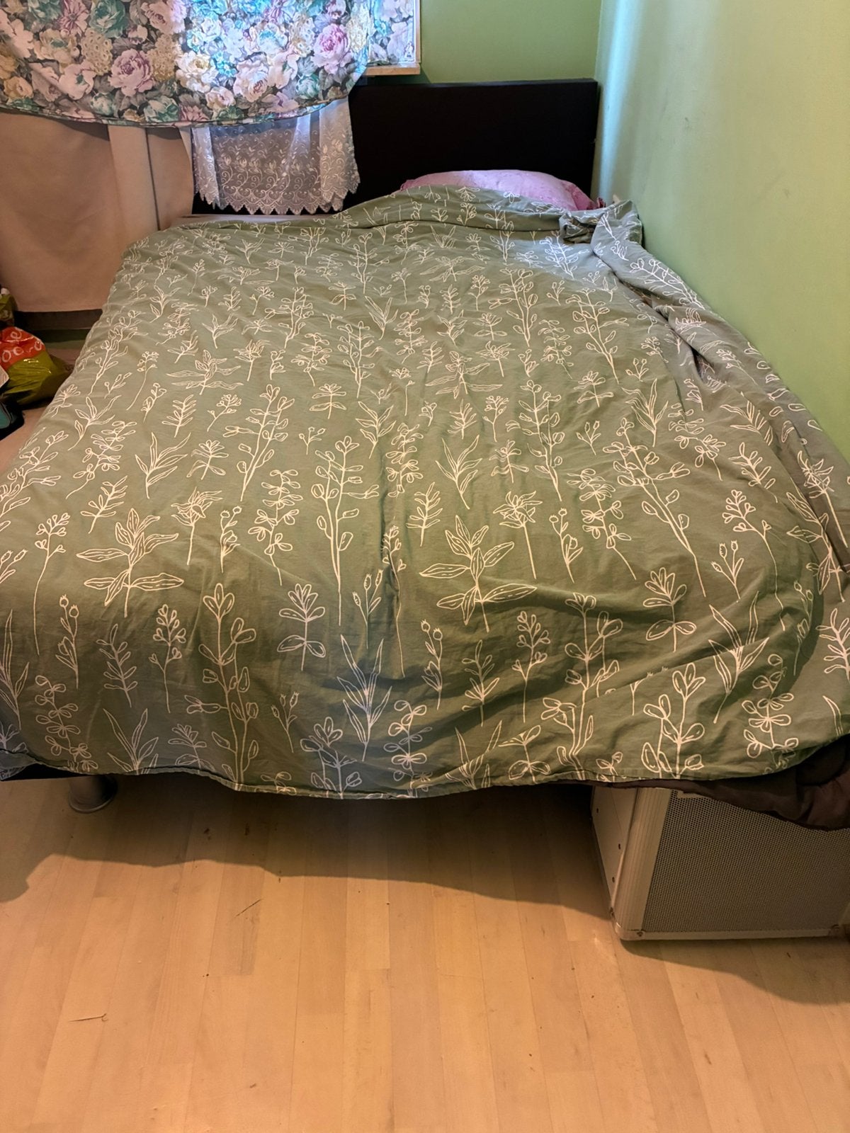Boxspring 1,5, Ophalen, Zo goed als nieuw, Eenpersoons, 90 cm