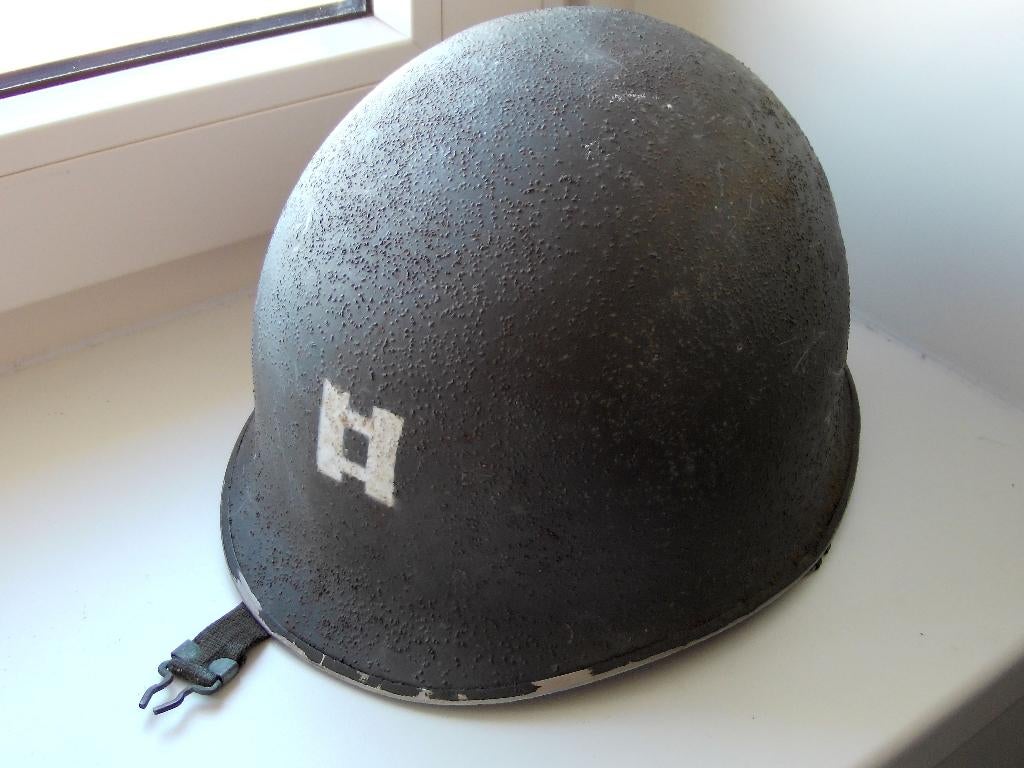 Nederlandse M53 helm geschilderd naar model 2nd Rangers Bt., Verzamelen, Militaria | Algemeen, Verzenden, Landmacht, Amerika, Helm of Baret