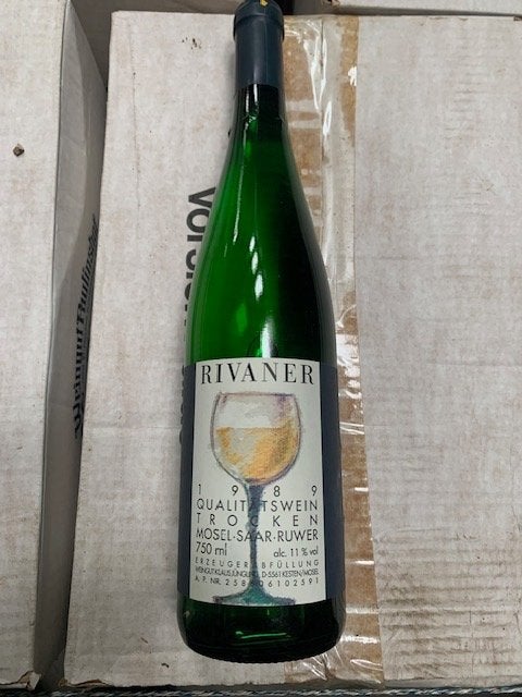 wijn Rivaner 1989 Mosel Saar Ruwe, Ophalen, Nieuw, Frankrijk, Overige typen