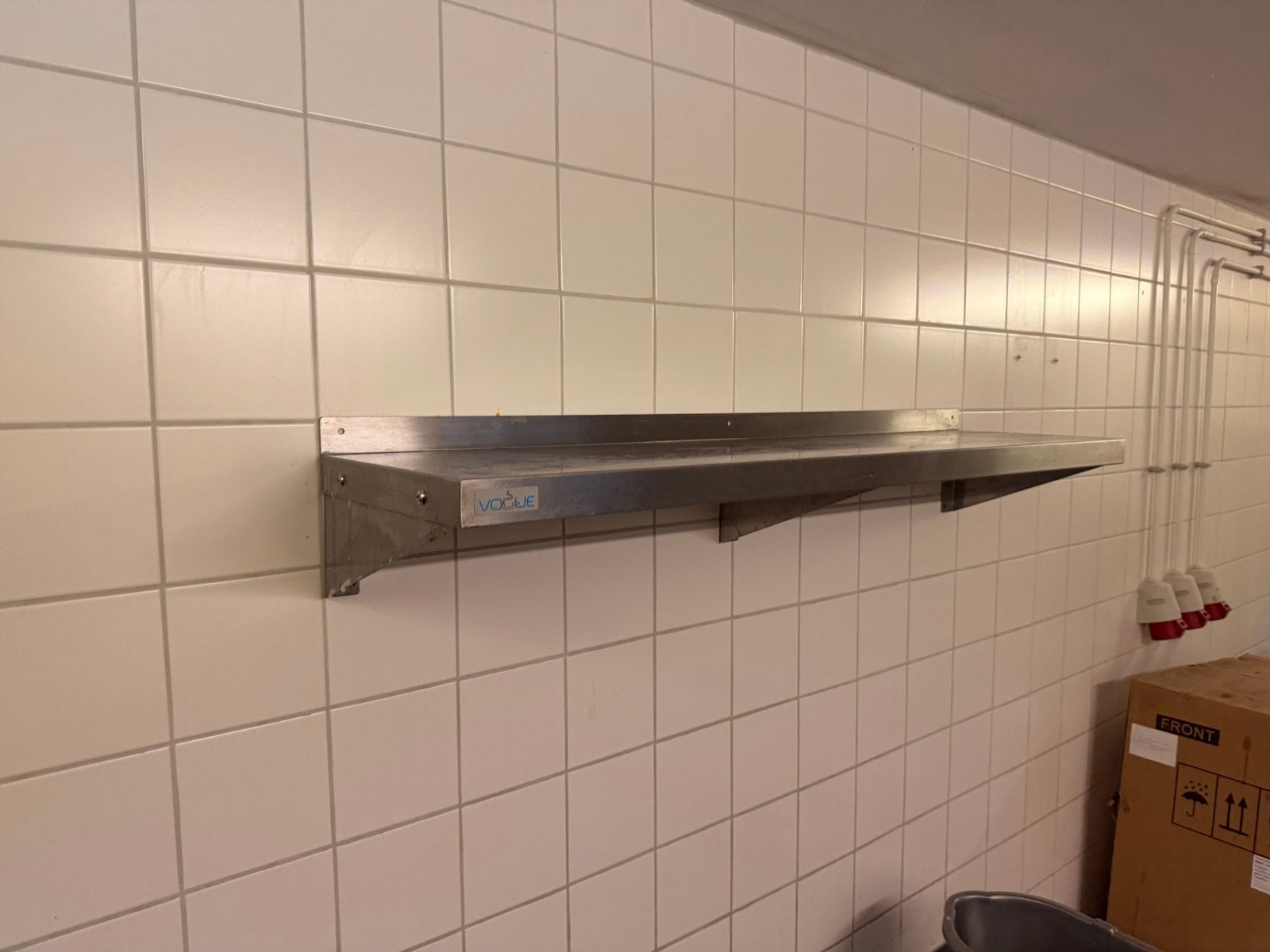 Vogue RVS Wandschap 120cm x 30cm diep (2 stuks beschikbaar), Huis en Inrichting, Ophalen of Verzenden