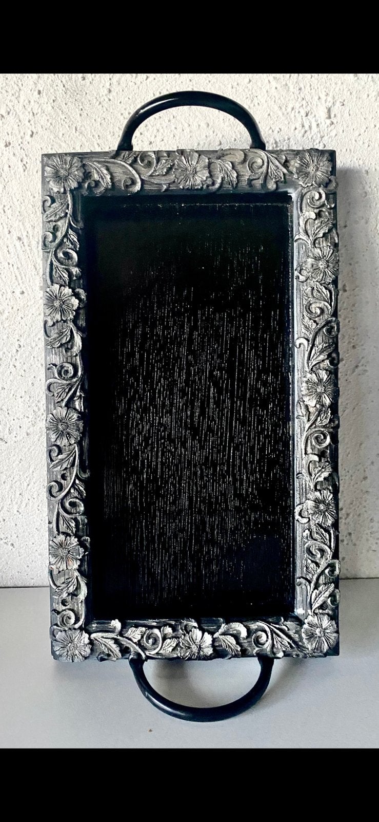 erg mooi DECORATIEF HOUTEN DIENBLAD, Decoratieve rand, Ophalen of Verzenden, Zo goed als nieuw, Dienblad