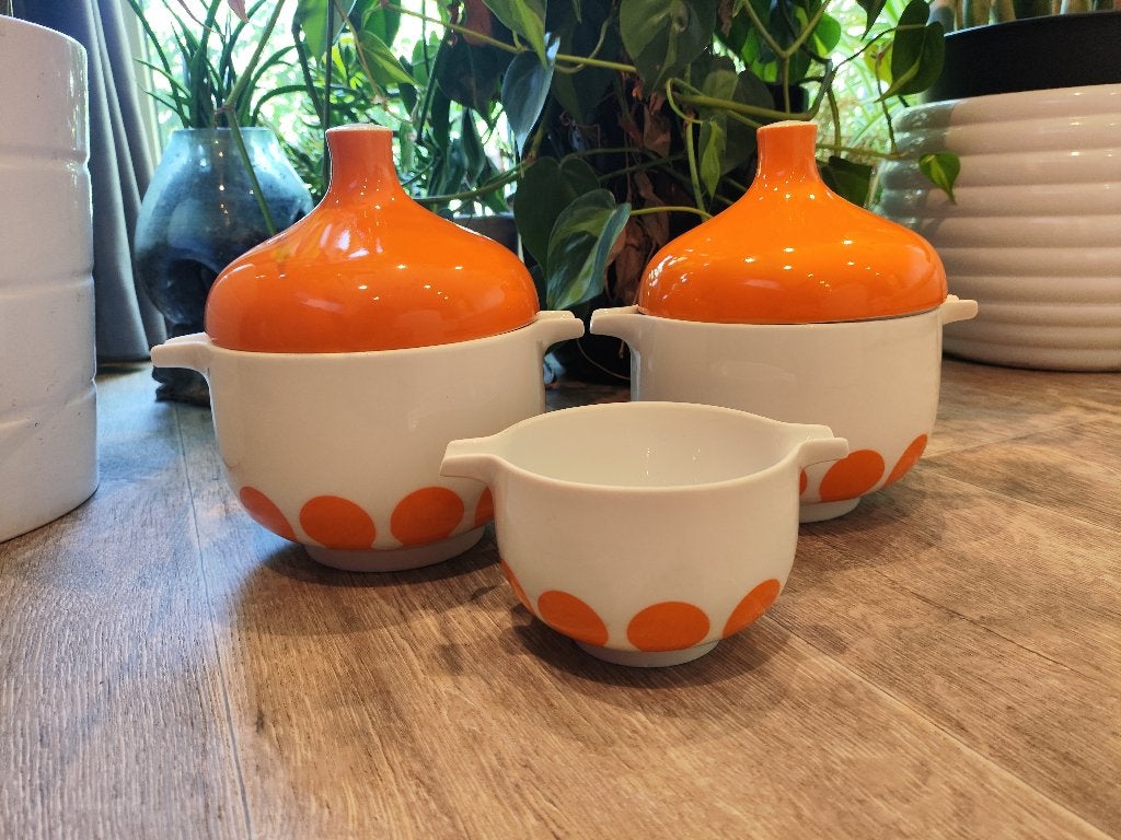 Vintage Rosenthal Studio-Line "Plus" Set – Oranje Dots, Ophalen of Verzenden, Huis en Inrichting