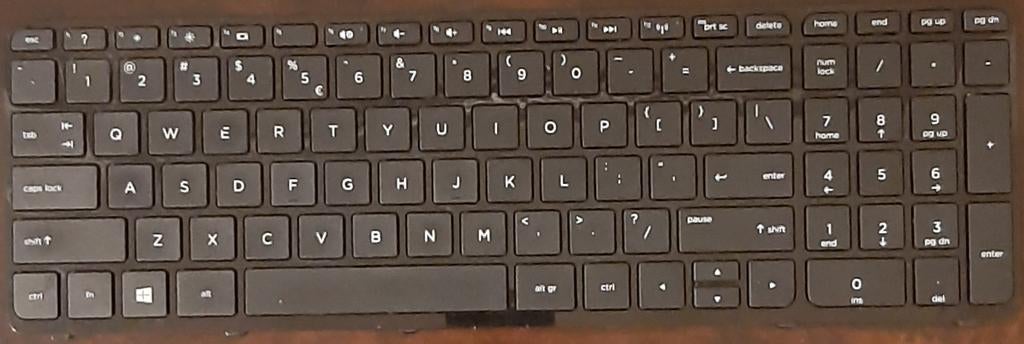 ⌨️Preloved: HP toetsenbord - Voor HP Pavillion 17🏷️€11,25-, Hp, Gebruikt, Multimediatoetsen, Ophalen of Verzenden