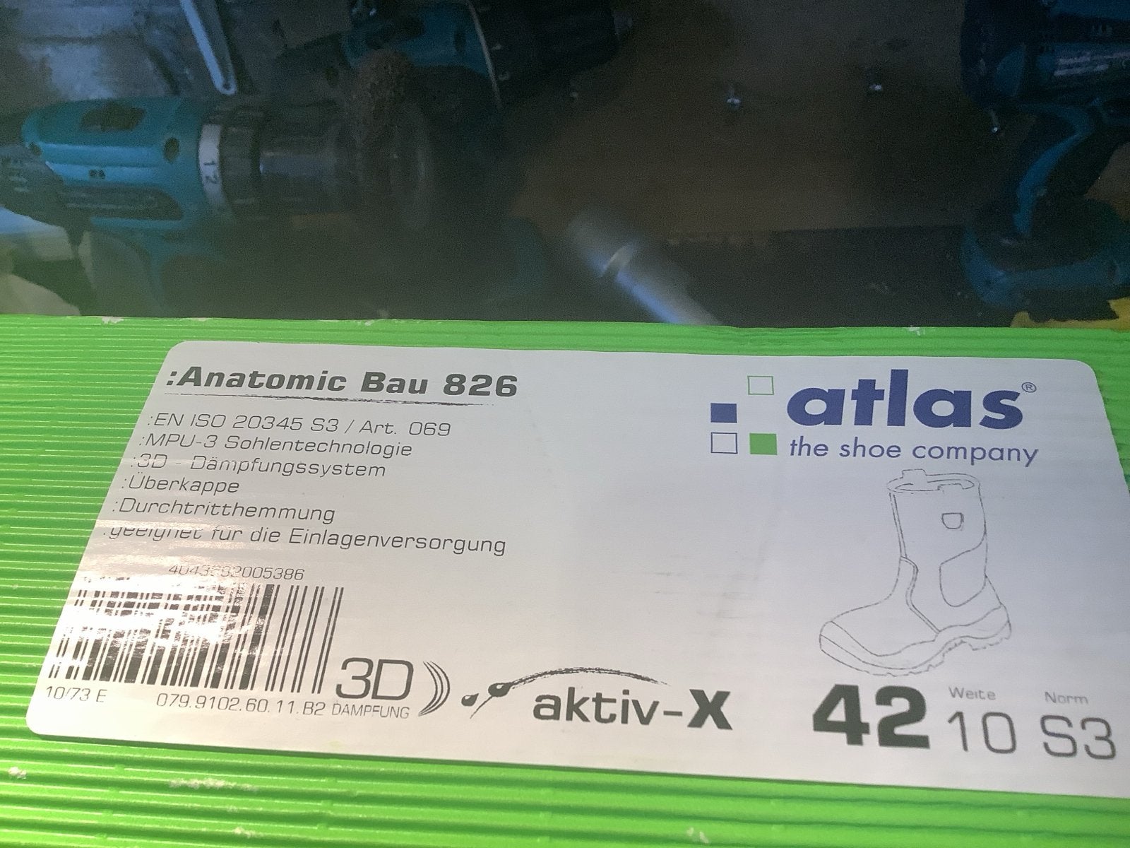 Atlas Anatomic Bau 826 Veiligheidslaarzen - Maat 42, Ophalen, Nieuw, Heren, Laarzen