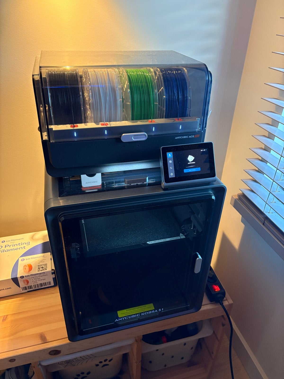 Anycubic Kobra 2 Pro 3D-printer met Anycubic ACE, Ophalen of Verzenden, Zo goed als nieuw, Filament