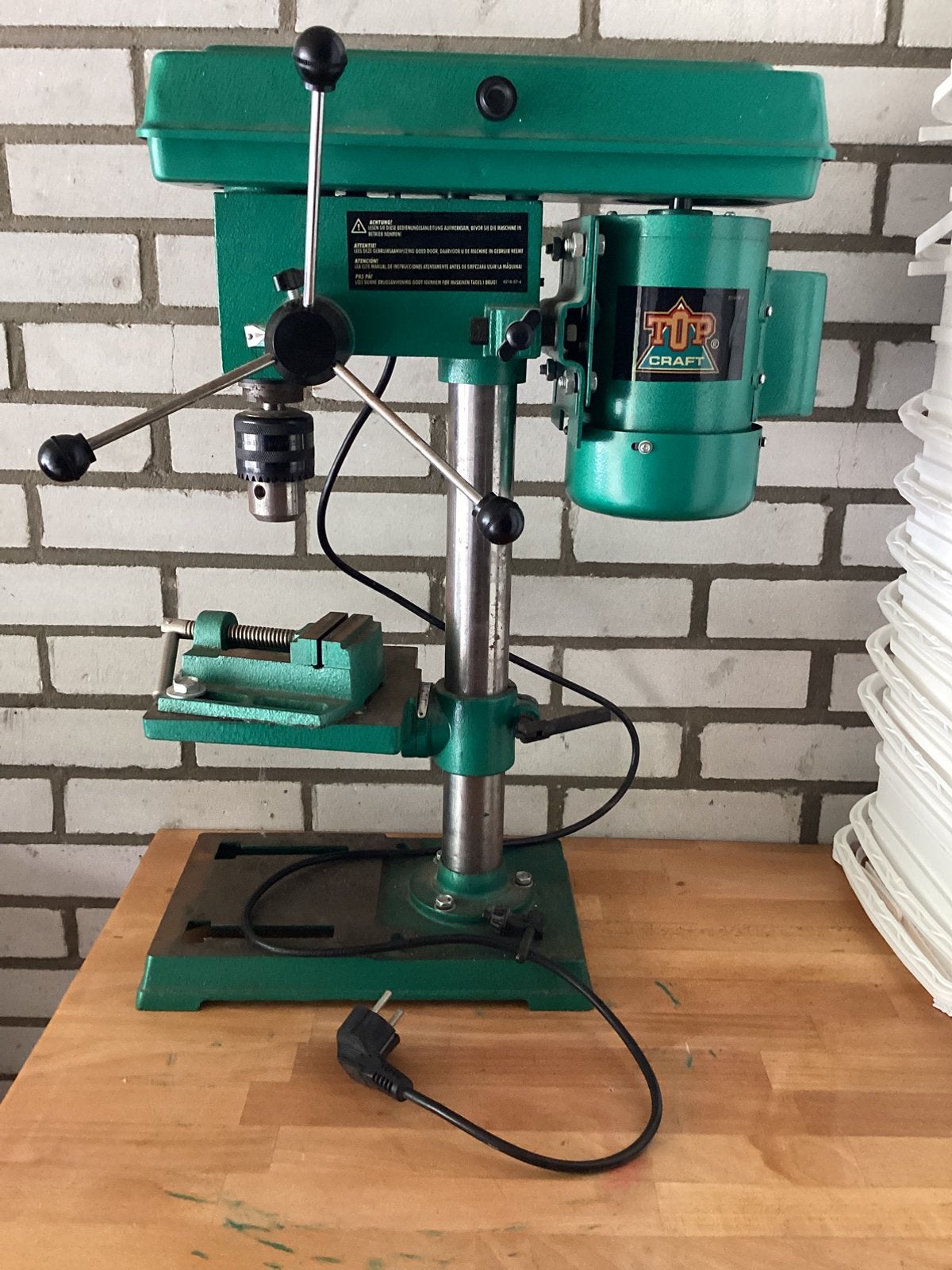 Topcraft Kolomboormachine, Ophalen, Zo goed als nieuw, Klopboormechanisme, Kolomboormachine