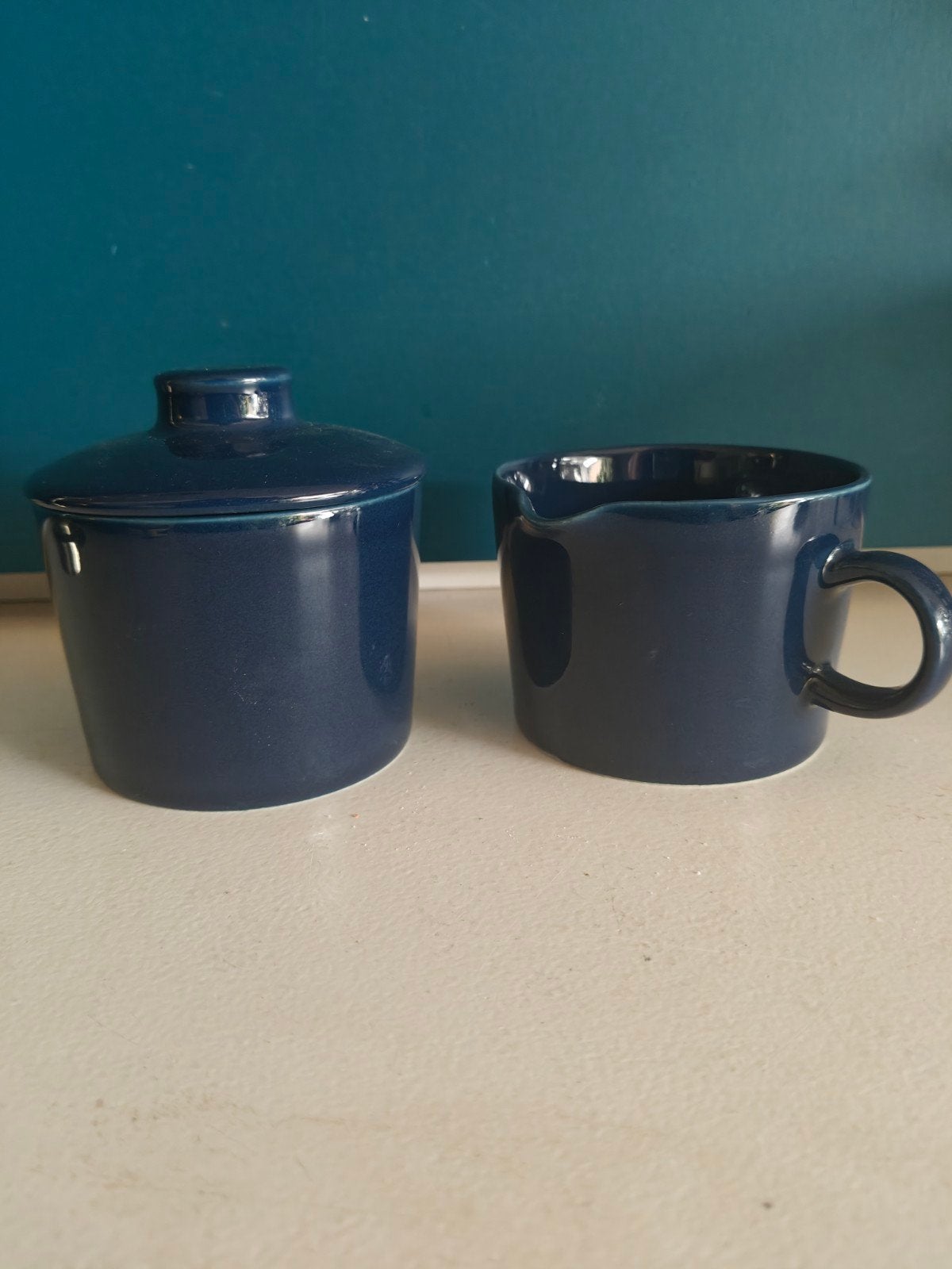 Arabia KILTA Iittala TEEMA (suiker) potje en (room) kannetje, Huis en Inrichting, Overige typen, Ophalen of Verzenden, Zo goed als nieuw