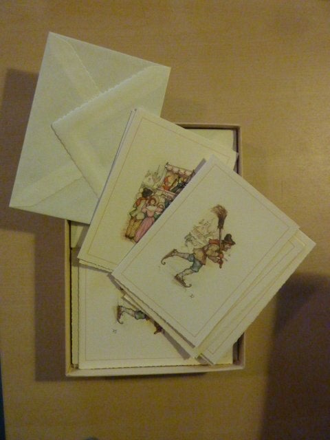 Anton Pieck - 10 dubbele kaarten met enveloppe, Ophalen of Verzenden, Zo goed als nieuw