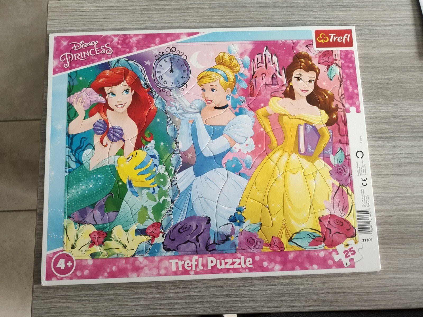 Trefl disney prinsessen puzzel 25 stukjes, Ophalen of Verzenden, Minder dan 500 stukjes, Zo goed als nieuw, Legpuzzel