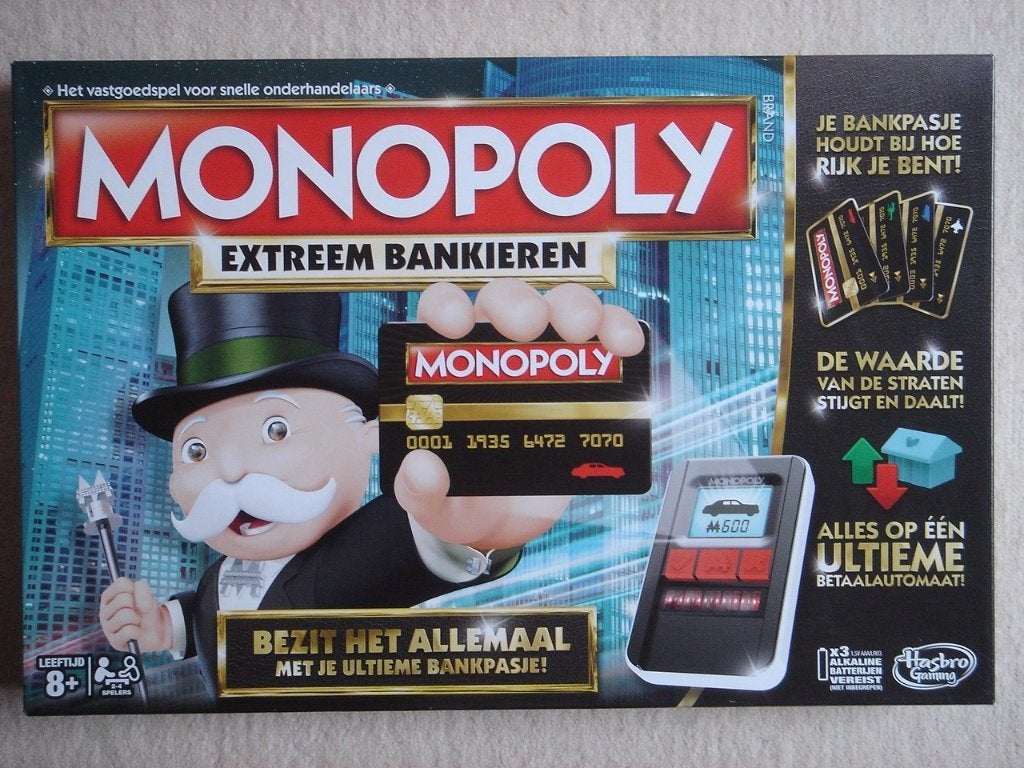 LEUK: Monopoly Extreem Bankieren, Hobby en Vrije tijd, Een of twee spelers, Ophalen of Verzenden, Zo goed als nieuw, Hasbro