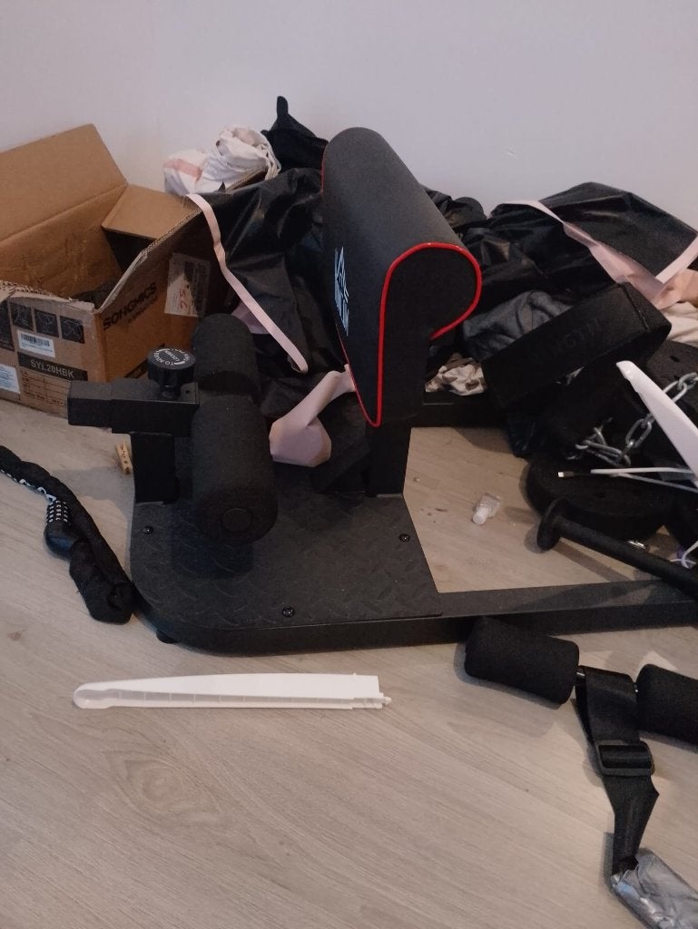 Sissy squat machine, Ophalen, Krachtstation, Zo goed als nieuw, Metaal