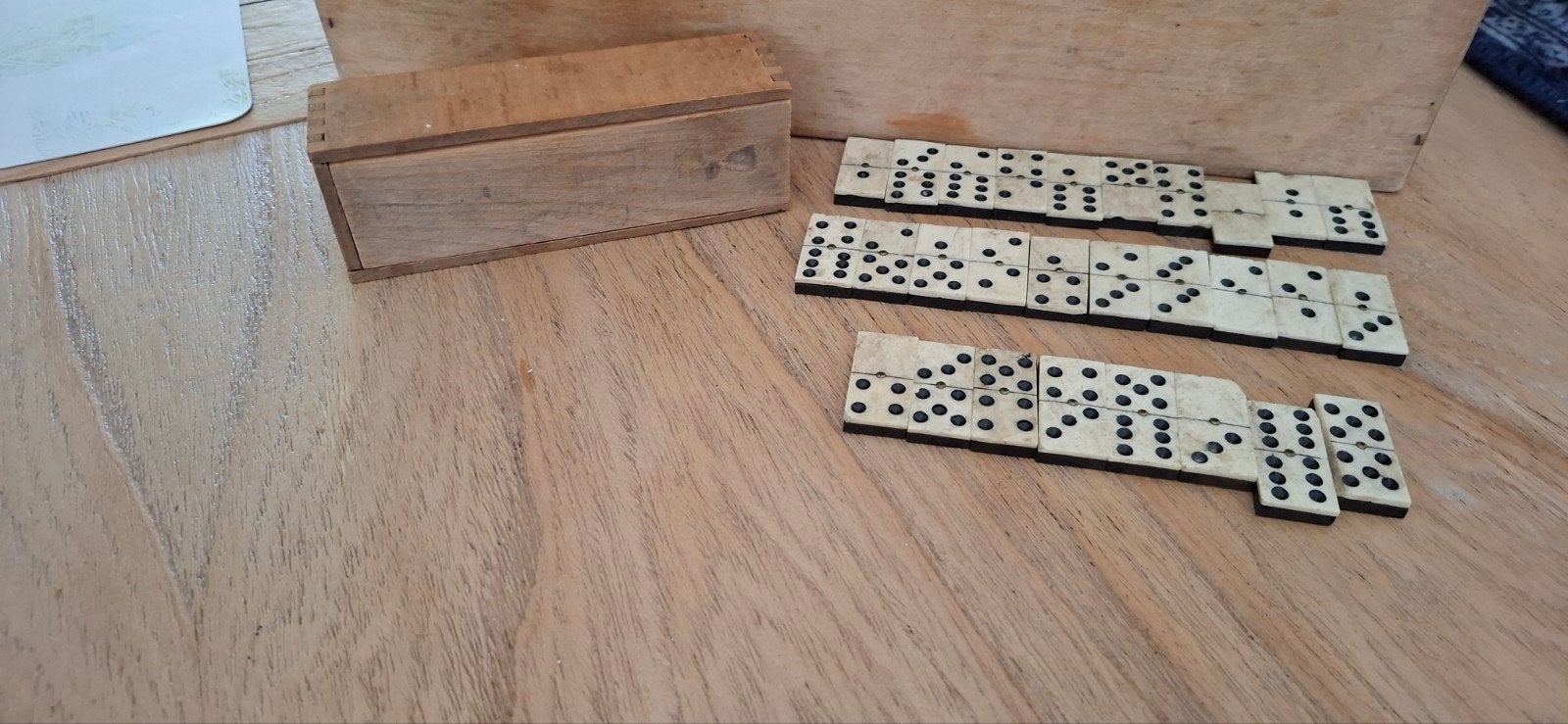 antieke benen domino stenen, Antiek en Kunst, Ophalen of Verzenden
