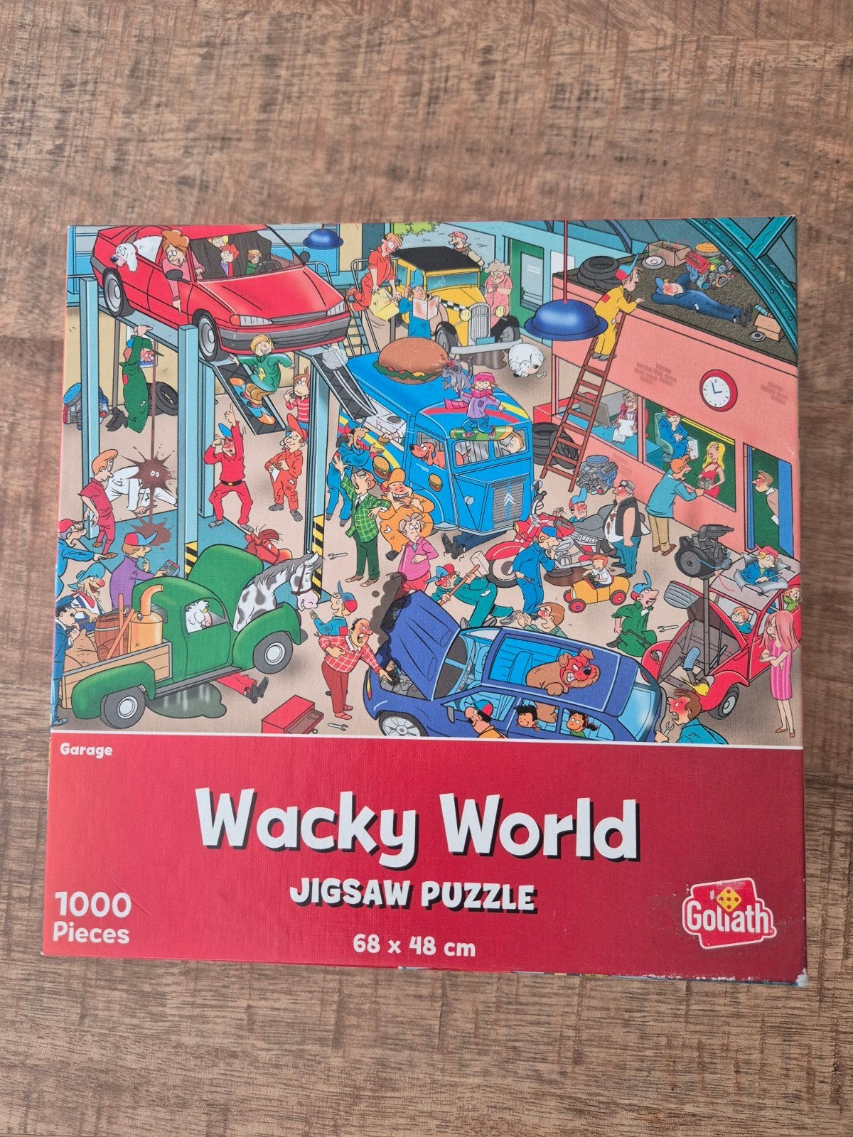 Wacky World Jigsaw Puzzel - Garage 1000 stukjes Goliath, Ophalen, 500 t/m 1500 stukjes, Zo goed als nieuw, Legpuzzel