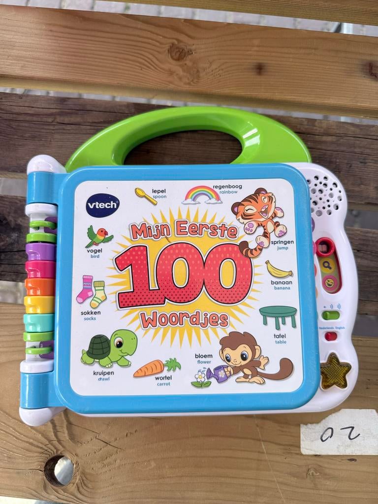VTech Mijn Eerste 100 Woordjes - Nederlands & Engels, Kinderen en Baby's, Speelgoed | Vtech, Ophalen of Verzenden, Zo goed als nieuw