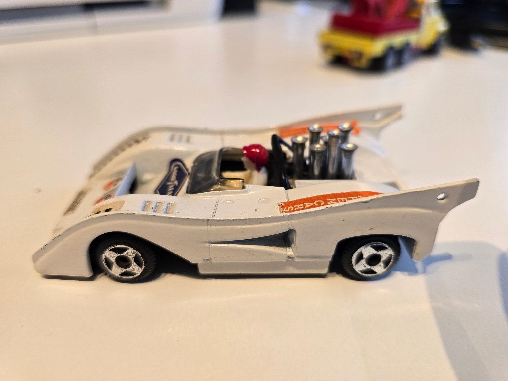 MClaren chevrolet Mf8 Can am 1/43 politoys, Ophalen of Verzenden, Gebruikt, Auto, Overige merken