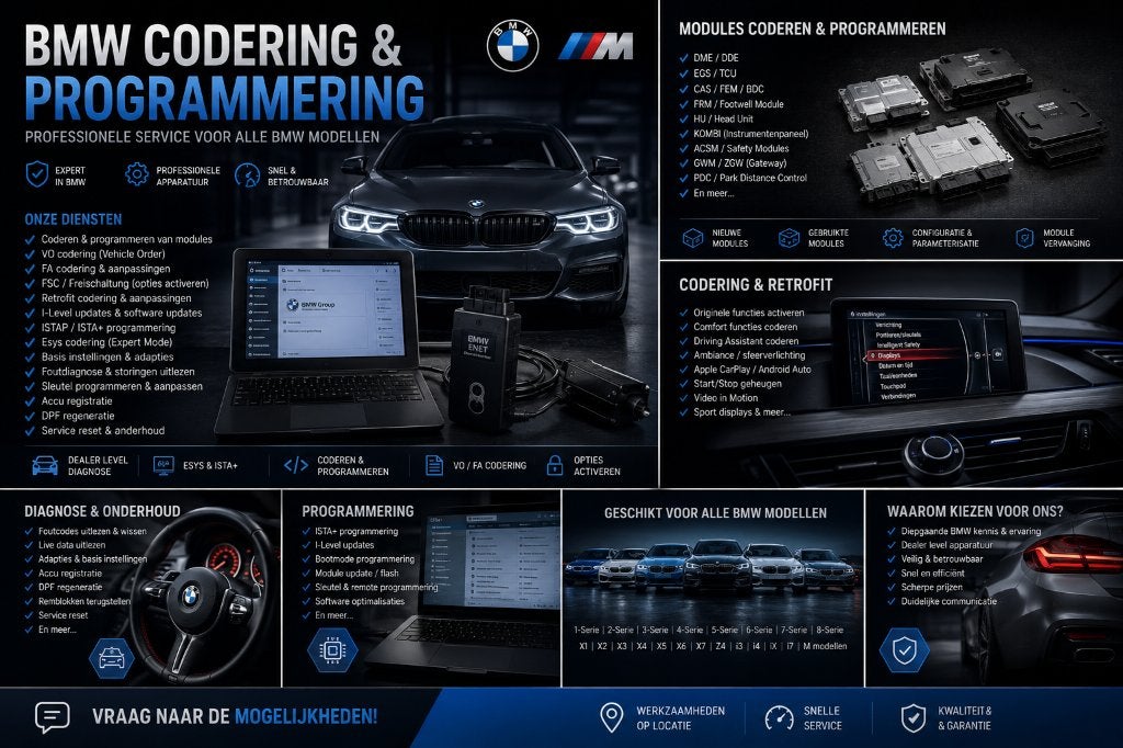 BMW CODERING & PROGRAMMERING | MODULES | RETROFIT | DIAGNOSE, Ophalen
