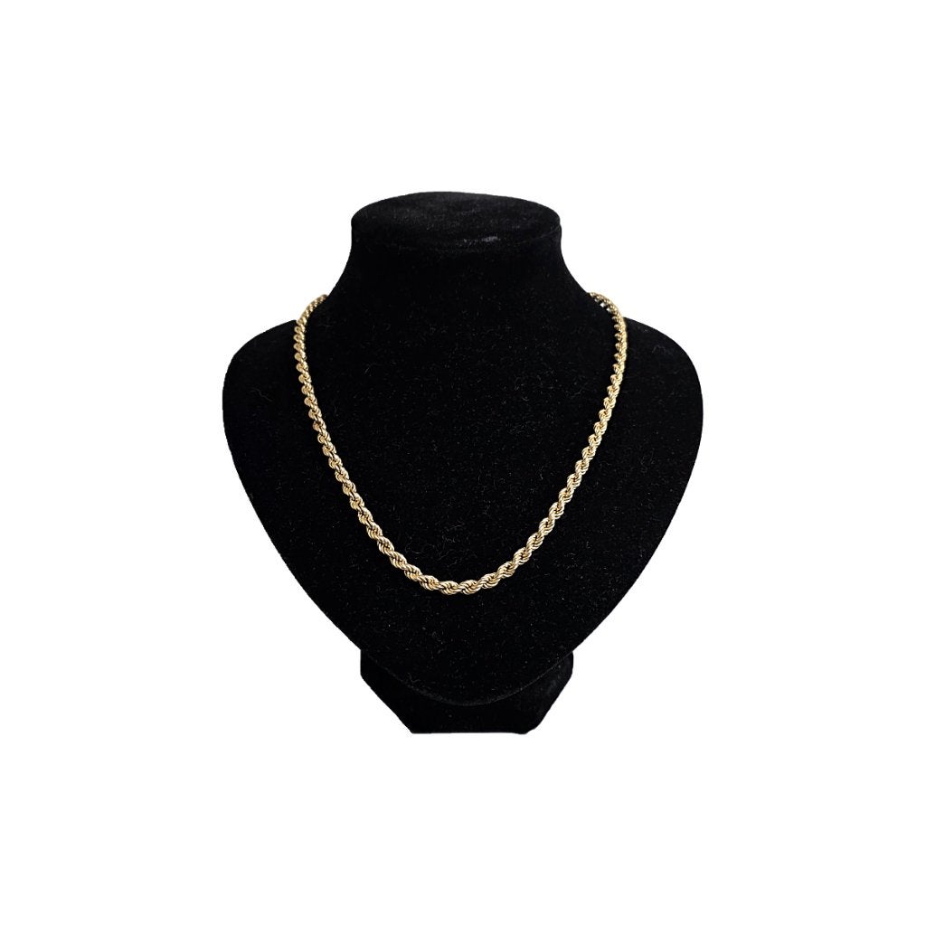 18k gouden rope chain ketting 70 cm, Ophalen of Verzenden, Zo goed als nieuw, Goud, Goud