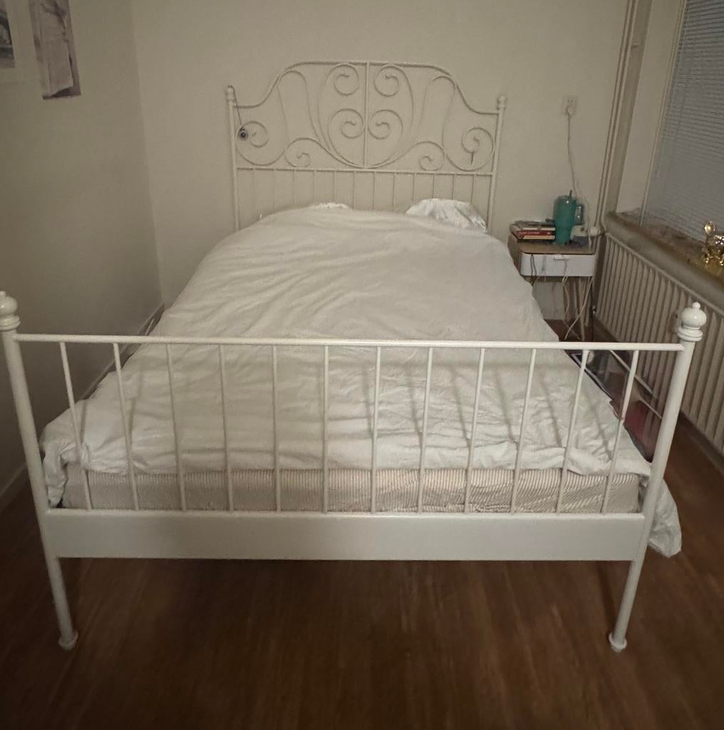 bed 140 moet snel weg!, Ophalen, Wit, Tweepersoons, 140 cm
