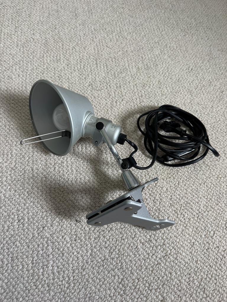 Artemide Tolomeo Micro Pinza klemlamp aluminium origineel, Ophalen, Gebruikt