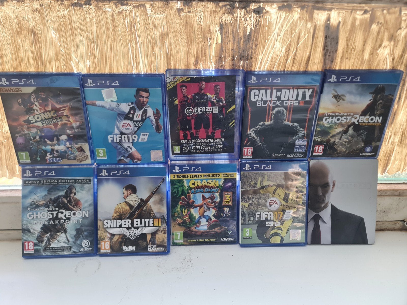 PS4 Games Bundel: Sonic, FIFA, Call of Duty, Ghost Recon, Ophalen, Gebruikt, Vanaf 18 jaar, Overige genres