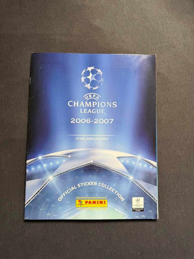 Champions League 2006/2007 Panini album, Ophalen of Verzenden, Zo goed als nieuw, Plaatjesalbum