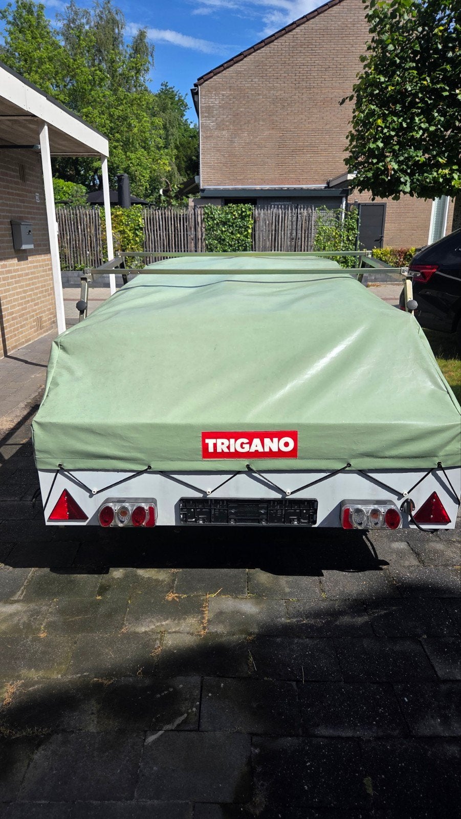 Trigano vouwwagen met complete keuken, Ophalen