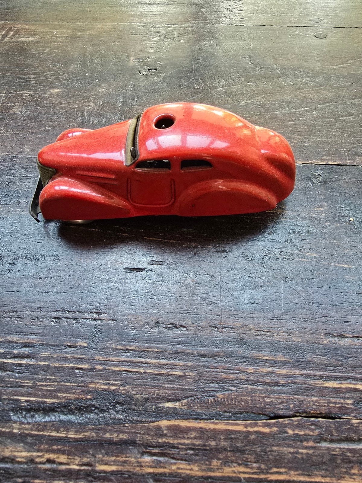 Schuco 3000 Opwindauto - Vintage Rood Speelgoed, Ophalen of Verzenden, Gebruikt