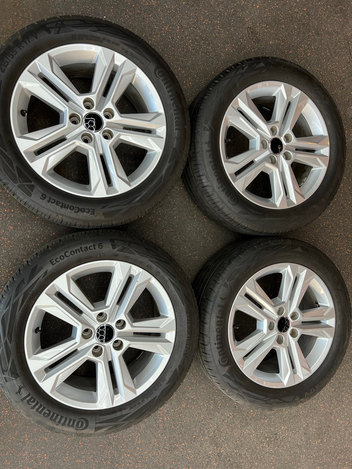 Set 17 inch 5X112 velgen met Continental EcoContact 6 banden, Ophalen