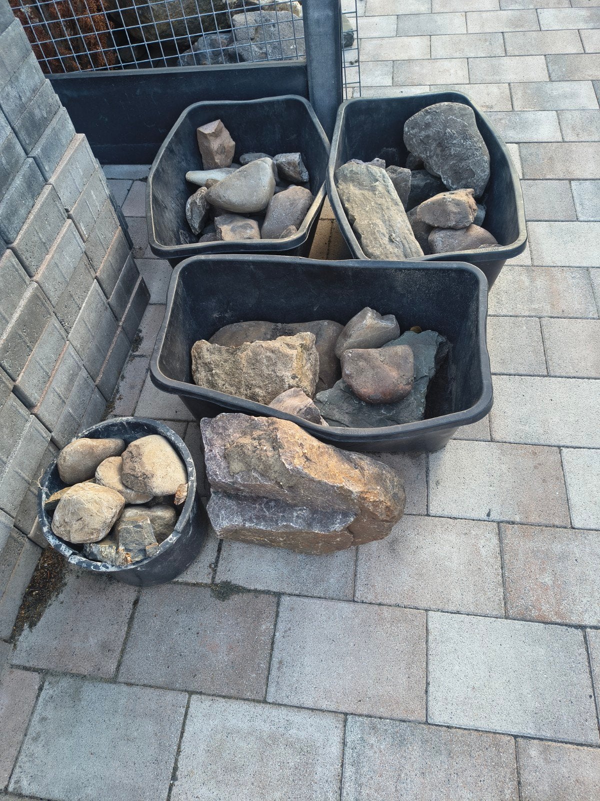 Diverse natuurstenen rotsen en keien voor tuin of decoratie, Tuin en Terras, Ophalen, Overige materialen, Gebruikt, Kei