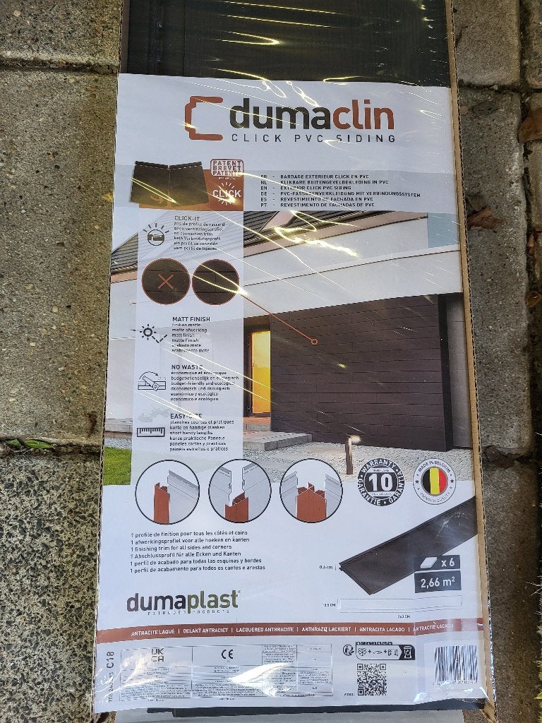 Gevelbekleding Dumaclin antraciet, Ophalen, Nieuw