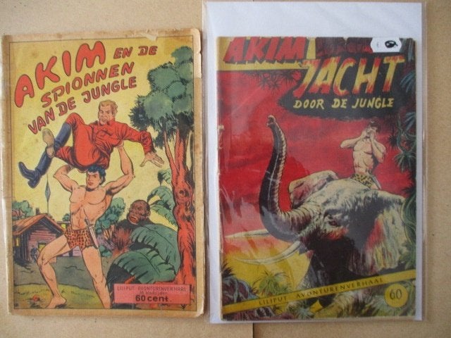 w0504 akim 7x, Meerdere stripboeken, Ophalen, Gelezen